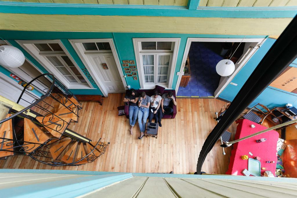 Hostal Casa Verde Limon บัลปาราอีโซ ภายนอก รูปภาพ